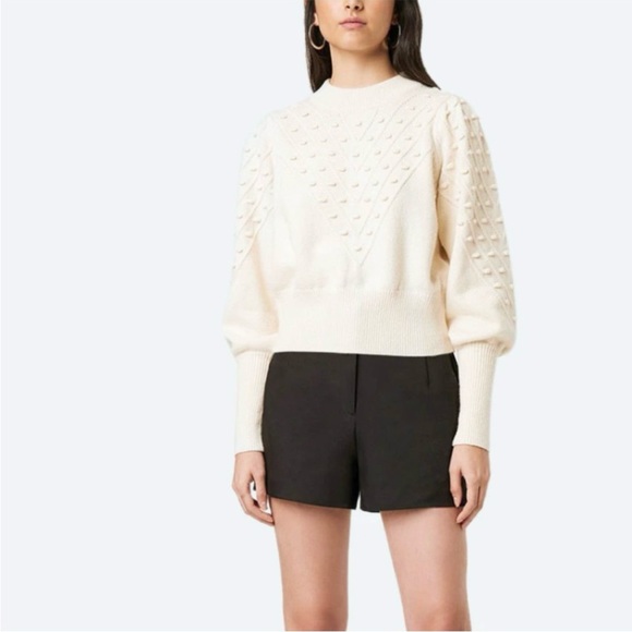 🌻NEW French Connection Cream / Ivory Bobble Stitch Sweater Size Small - Picture 1 of 12